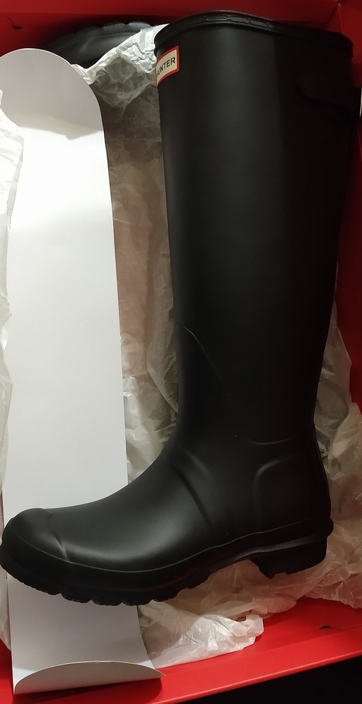 Tall Hunter Boots Size 9 Black